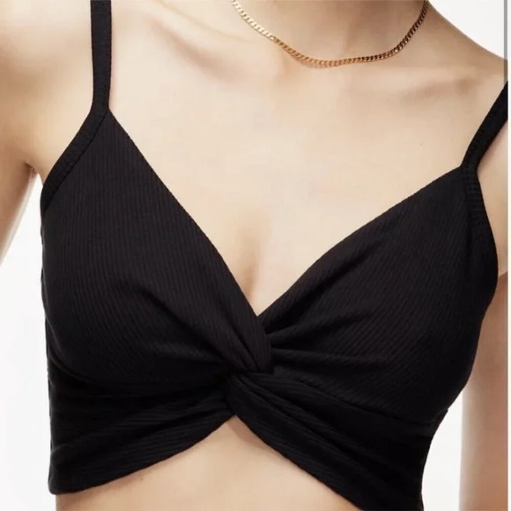 Aritzia Crop Tank with Twist Front [Small]